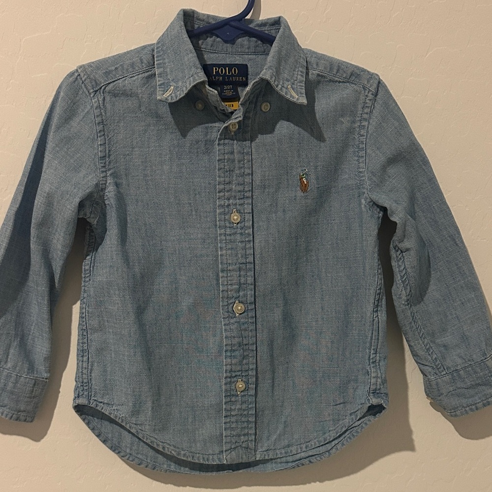 Polo by Ralph Lauren Kids Light Blue Button Down Shirt